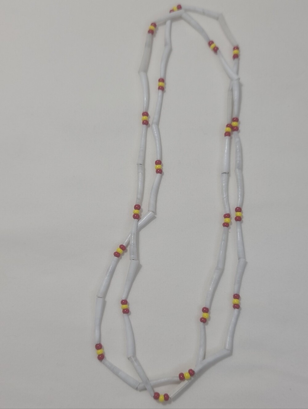 Native American Indigenous Handcrafted Dentalium Shell Bead Necklace
